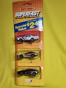Matchbox Superfast 1985 paquete de 3 Ferrari Testarossa Corvette Vette coche de policía🔥F - Imagen 1 de 13