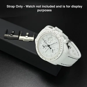 Omega Swatch MoonSwatch Mission to the Moonphase Snoopy White Black Straps - Picture 1 of 9