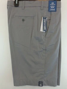 Roundtree & Yorke Shorts Men's 40 X 9 Grey Comfort Waist Classic Fit New Tags - Picture 1 of 10