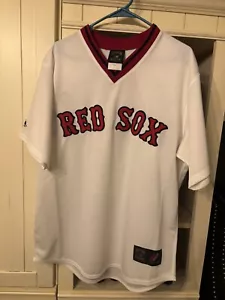 Carl Yastrzemski #8 Red Sox Cooperstown Collection Majestic Jersey Size LG - Picture 1 of 6