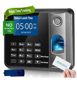 Zeituhr mit individueller Mittagszeit, Multi Pausenzeit, Zeituhren für Mitarbeiter... - Bild 1 von 7