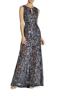 NUEVO BCBGMAXAZRIA HANNA VESTIDO LENTEJUELAS SIN MANGAS OKZ6W523/L238A TALLA 10 - Imagen 1 de 3