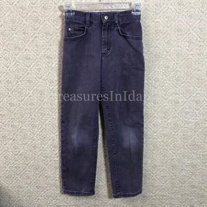 Vintage Rare Lee Child Girls 5 Pocket Purple jeans size 8 Reg 22" Waist - Picture 1 of 8