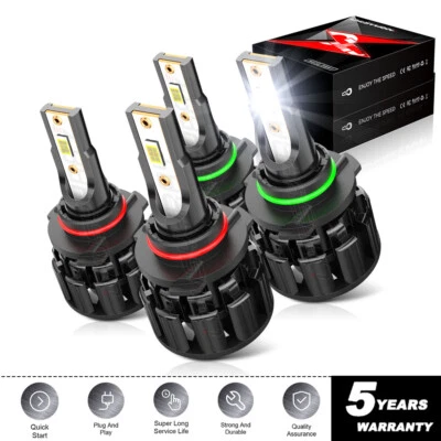 Kit combinado de faros Hi & Lo blanco Fit GMC Canyon 2004 2005 2006-2012 6000K NUEVO Foto 1 de 4