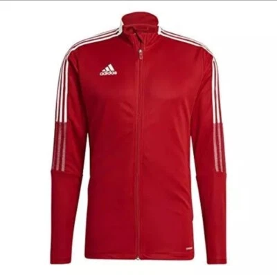 Adidas Track куртка мужской размер XLT Tiro 21 красный молнии футбол футбол GM7308 новый - Изображение 1 из 4