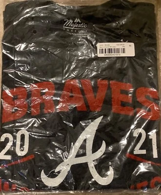 Atlanta Braves Majestic Threads 2021 World Series Champs Dream Team Roster Tee S - Image 1 of 3