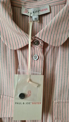 PAUL & JOE SISTER Playsuit Overall Einteiler Jumpsuit Viskose D 38 gestreift NEU - Bild 1 von 4