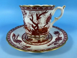 Crown Staffordshire Porcelain Chinoiserie Coffee Cups and Saucers - Picture 1 of 23