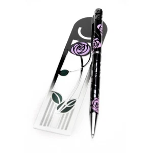 Sea Gems Rennie Mackintosh Rose and Bud Bookmark And Pen Set - Bild 1 von 1