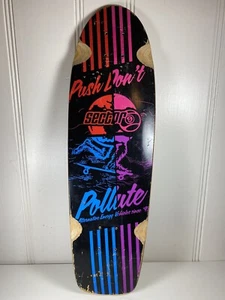 Sector 9 "Push Don't Pollute" Longboard Skateboard Cruiser Board Deck - Picture 1 of 12