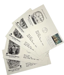 US History Stamps / FDC First Day Issue Envelopes / Mixed Lot of 5 - Picture 1 of 5