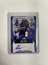 2022 Leaf Draft Quentin Johnston Blue Parallel Rookie Auto #BA-QJ1 NM/M