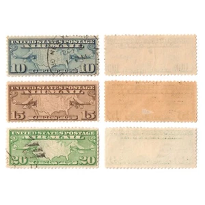 US Sc C7 used, C8 MH, C9 used Complete Set Airmail Stamps - Mix or Match - Picture 1 of 1