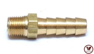 NEW!! 5/16"X1/8" Brass MALE NPT Barb Hose Straight Fitting 125-5A - Picture 1 of 4