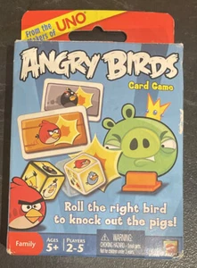 UNO Angry Birds - card game - roll the right bird to knock out the pigs  ages 5+ - Picture 1 of 11