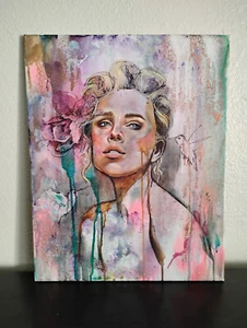 Original Oil on Canvas - by Jon Hul's Daughter 16 x 20 Lot #6 - Imagen 1 de 2