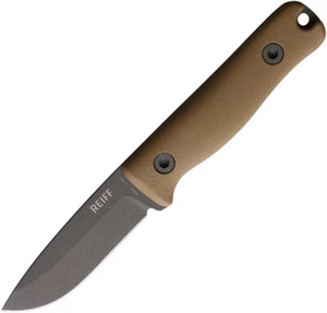Reiff Knives F3 Extreme Conditions Coyote Tan G10 Fixed Blade Knife F3X13CTBL - Picture 1 of 2