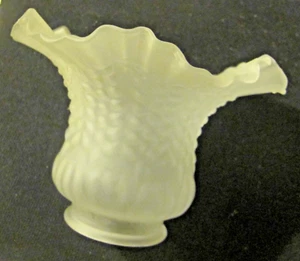 Kit de luces de ventilador de techo para tocador con volantes de tulipán pantalla de crimpado vidrio esmerilado vintage - Imagen 1 de 4