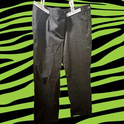 Pantalones de vestir Attention para mujer negros con bolsillo acento talla 16 usados Foto 1 de 4