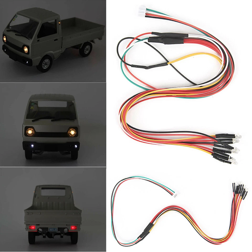 for WPL D12 Flat Running Drift RC Car Upgrade 3mm Side Rear Light Replacement