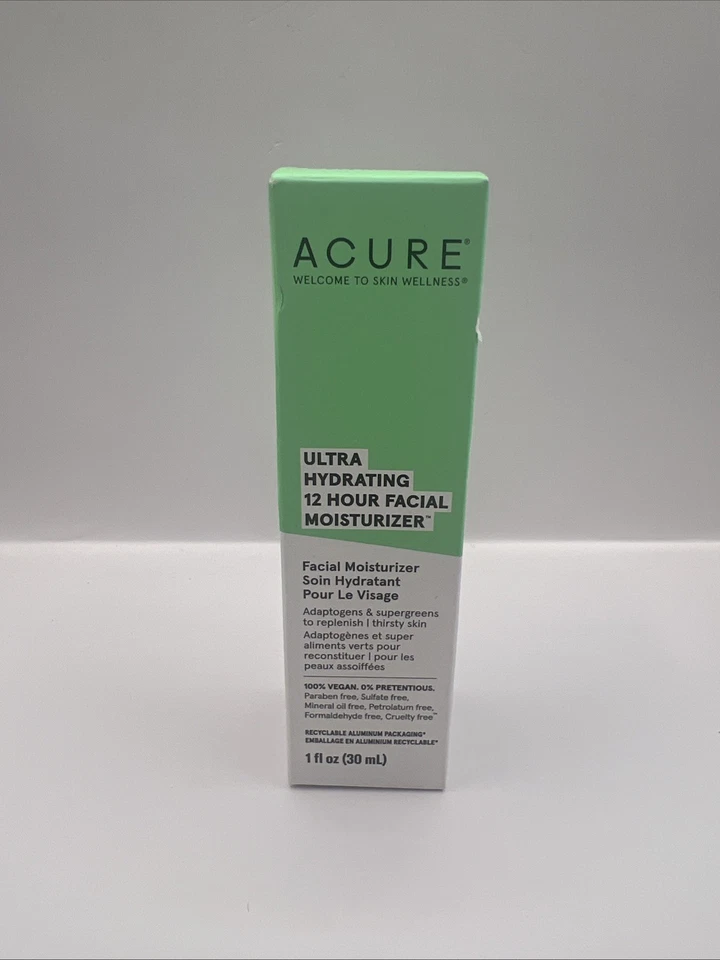 Acure Ultra Hidratante 12 Horas Hidratante 1 fl oz Líquido ¡NUEVO ENVÍO EL MISMO DÍA!! Foto 1 de 4