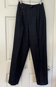 LRL Ralph Lauren Worsted Wool Pants Lined Gray Women Sz 4 Office Academia Career - Picture 1 of 23