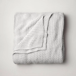 Casaluna Chunky Knit Throw Blanket Bedding Blanket Midweight Sweater Knit - Picture 1 of 33