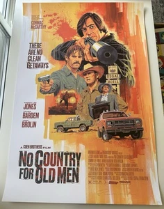 NO COUNTRY FOR OLD MEN by Paul Mann - Regular Art Print - 24x36 - Signed #/75 - Bild 1 von 3
