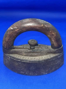 Antiguo hierro fundido #2 triste, Colebrookdale Iron Co. Boyertown, PA 5 libras 3,5 oz - Imagen 1 de 9