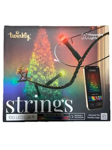 Twinkly String 100 RGB App-Controlled Smart LED Lights Gen II Multicolor Openbox - Picture 1 of 3