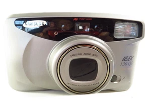 Samsung Camera IBEX 130 QD Panorama AF FUZZY LOGIC 38-130mm Macro 1:4.0-9.9 - Picture 1 of 9