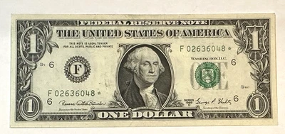 1969D One Dollar Star Note Shultz Atlanta Low Serial Number Nice Crisp Corners - Image 1 of 4