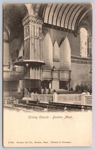 Postal interior de la Iglesia de la Trinidad, Boston Massachusetts 1900 - Imagen 1 de 2