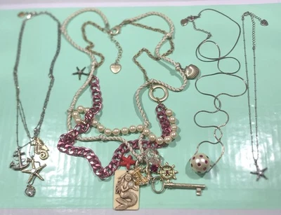 Lote de 4 collares náuticos vintage bajo el mar Betsey Johnson’s Foto 1 de 4