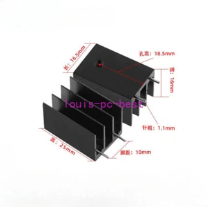 10pcs Dissipatore di calore 16X16X25mm TO-220 radiatore aletta di raffreddamento dissipatore di calore alluminio - Foto 1 di 4