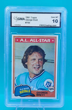 1981 Topps Kansas City Royals #700 GEORGE BRETT - GMA GEM MT 10