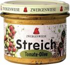 (19,44 EUR/kg) Zwergenwiese Tomate-Olive Streich 180g, BIO Brotaufstrich pikant