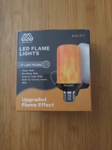 NewUpgraded Flame Morsatie LED Flame Light Bulbs 4 Modes Flickering Light Bulbs - Picture 1 of 3