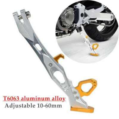 Motorcycle Bike Single Side Stand Leg Kickstand Supporter CNC Adjustable Height - Image 1 of 4
