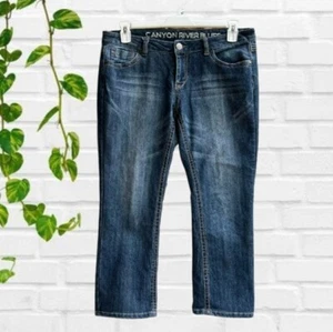 Canyon River Blues Damen Cropped Capri Jeans gerades Bein niedriger Bund Größe 10 - Bild 1 von 10