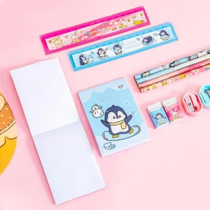 2Set Cartoon Animals Surprise Stationery Set Elementary School Stationery Set * - Afbeelding 1 van 16
