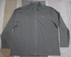 AT&T Men Jacket 3XL GRAY  Full Zip Long Sleeve Track Mock Neck - Picture 1 of 9