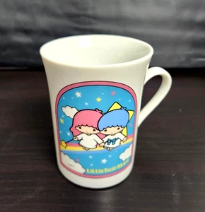 Vintage Sanrio 1976 Little Twin Stars Ceramic Tea Cup 3.75 Mug Made in Japan - Picture 1 of 9