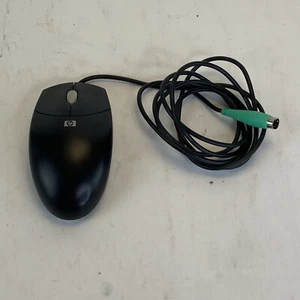 Mouse vintage HP 2 botones bola de rueda de desplazamiento PS/2 - Imagen 1 de 7