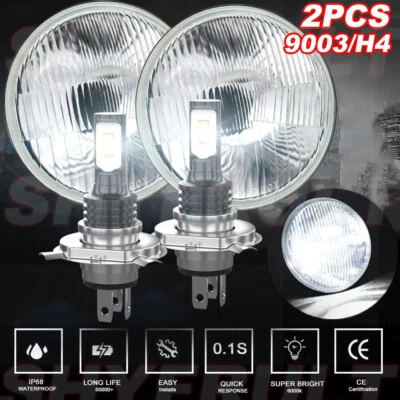 For Suzuki Samurai SJ410 7 inch LED Round Headlights Pair  Hi/Lo Beam X2 - Image 1 of 4
