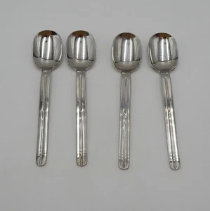 Retroneu INFINITE Stainless Dinner Soup Spoons 18/8 Korea Glossy Flatware S/4 A - Picture 1 of 9