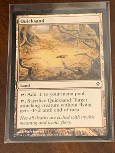 Magic the Gathering Worldwake Quicksand - Picture 1 of 2