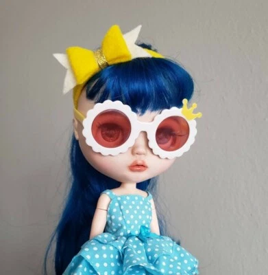 Gafas redondas Muñeca Blythe Gafas de sol Muñeca Blythe Gafas Muñeca BJD 1/6 Bjd Foto 1 de 4