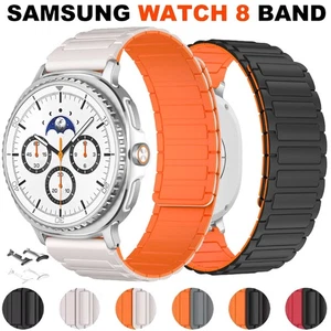 For Samsung Galaxy Watch 8 40/44mm 8 Classic Ultra Silicone Magnetic Strap Band - Picture 1 of 48