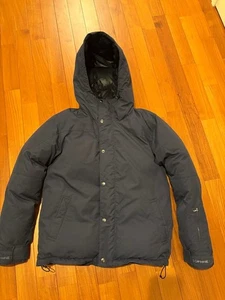 SOPHNET Navy Down Jacket Hoodie M Zipper Pockets Used Excellent Condition - Picture 1 of 6